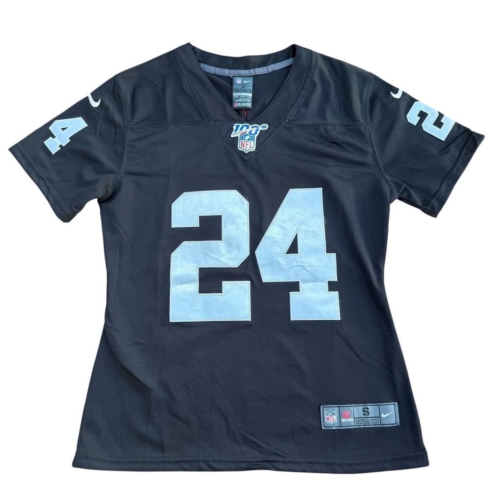 Nike Las Vegas Raiders Abram 24 NFL Jersey Kids Small Football Black